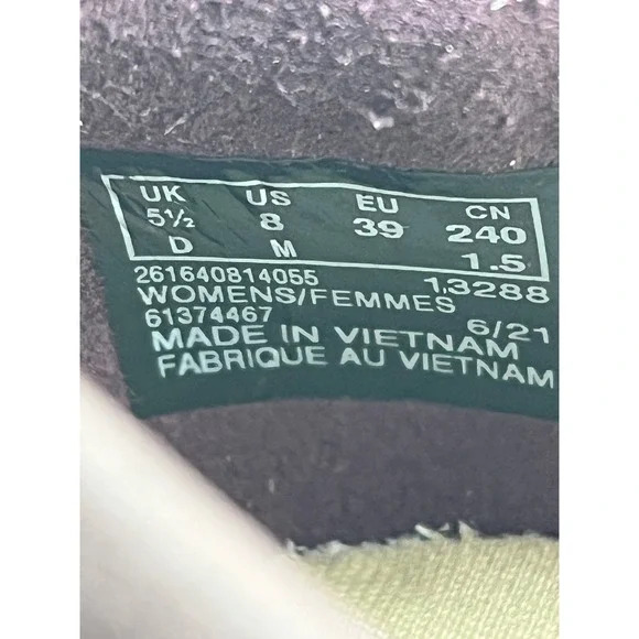 Clarks Collection Women Burgundy Leather Croc Embossed Wedge Loafers Size 8 M - Picture 8 of 10